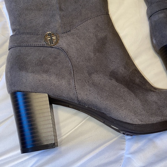 Giani Bernini Adonnys Gray Memory-Foam Dress Boots New - Picture 4 of 13